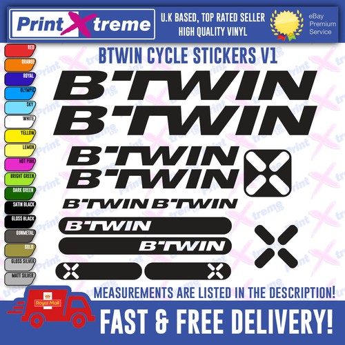 Btwin bikes stickers decals - btwin,