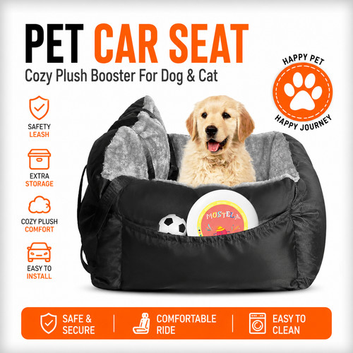 Pet car seat cozy plush - cozy,