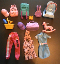 Barbie Accessories Bundle Bags Baby Bits Clothes Hats etc