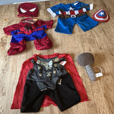 Build a Bear BAB Marvel Outfits & Slippers Spiderman Ironman Avengers