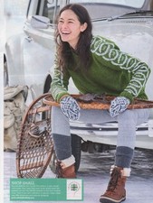 GJORAN INTARSIA  Jumper  - Knitting Pattern - ROWAN FELTED TWEED DK