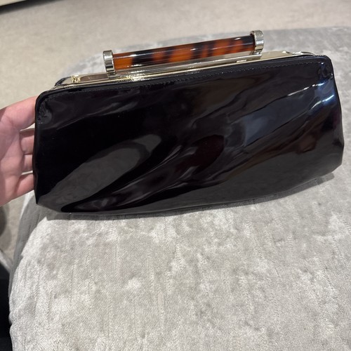 Dune black patent clutch - clutch, bag