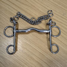 4.5" Port Mouth Showing Rugby Pelham Bit & Curb Chain *Free Postage*