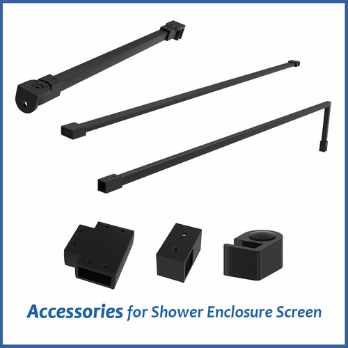 Black support bar piece - support, t-piece