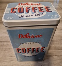 Ernesto Retro American Diner Style Delicious Coffee Empty Storage Tin
