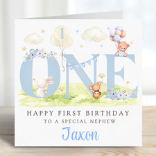 Personalised 1st Birthday Card