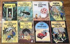 TINTIN LOT OF 8 : by Herge 