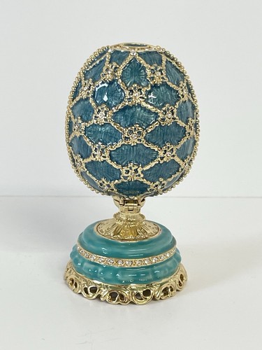 Fabergé style hinged trinket - hinged,