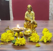 White Metal Sai Baba God Idol