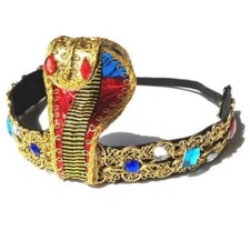 Novely Egypt Queen Headdress Stylish Egyptian Gift Theme Costume Snake