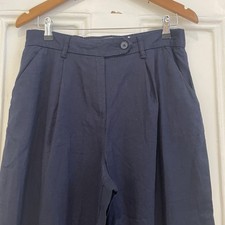 Next Navy Blue Linen Blend