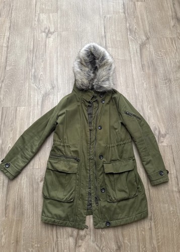 Topshop womens green faux - green, fur
