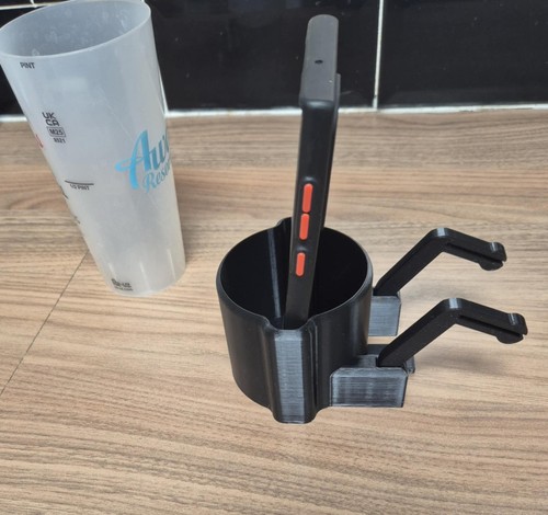 Clip phone cup - cup, for