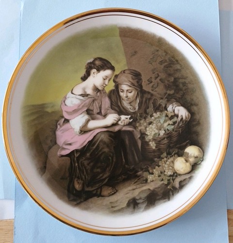 Vintage 5cm china plate - vintage, 21.5cm
