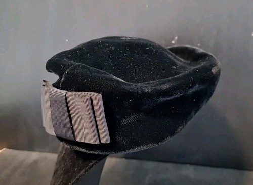 Vintage ladies perch hat black - vintage,