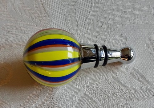 Murano glass wine bottle