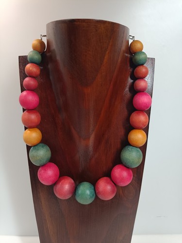 Bright multi coloured wooden - multi‑coloured,