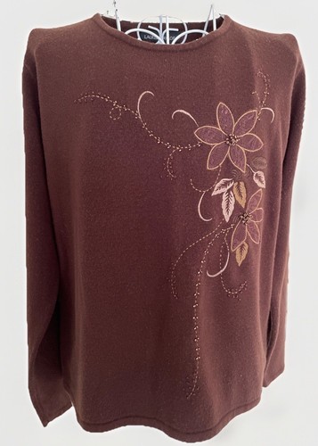 Brown smart beaded jumper - smart,
