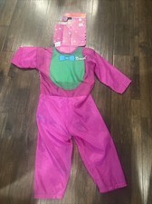 Vintage Barney Dinosaur Halloween Costume One Piece Childs Medium 8-10
