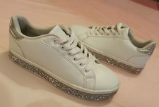 Silver diamonte sole - diamonte,