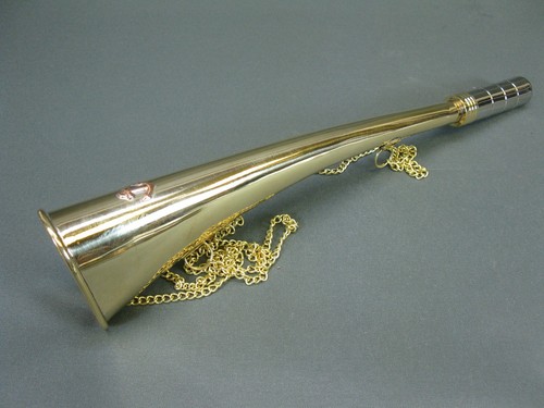 Brass stethoscope ear - ear, trumpet