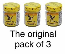 Aboniki Balm for Muscle Relief and Pain, 25g, (3 Pack) Glass .UK Expires 2026