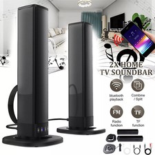 TV Soundbar System Bluetooth Speaker 2in1 Wireless Stereo Subwoofer Home Theater