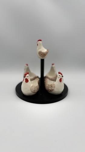 Vintage ceramic chicken - ceramic, egg