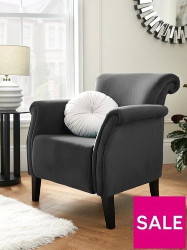 Luxor accent chair grey - luxor,