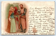 POSTCARD LANCELOT & ELAINE