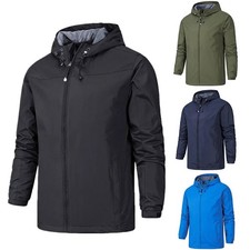 Men's Autumn Warm Waterproof Windproof Outcoat Fishing Hooded Hiking Jacket Coat
