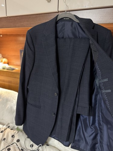 Jeff banks navy check piece - jeff,