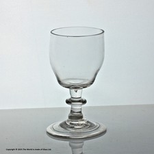 Georgian, English, barrel bowl dram glass