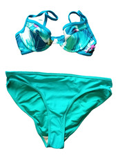 American Apparel/Debenhams UK 30A/B/L Multicoloured Underwired Padded Bikini Set