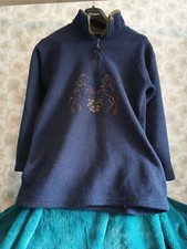 navy blue fleece jumper with