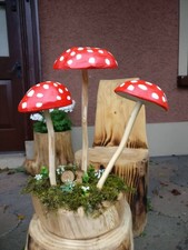 Wooden Mushroom Woodcraft