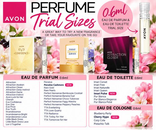 Avon perfume trial size 6ml - trial, 0.6ml