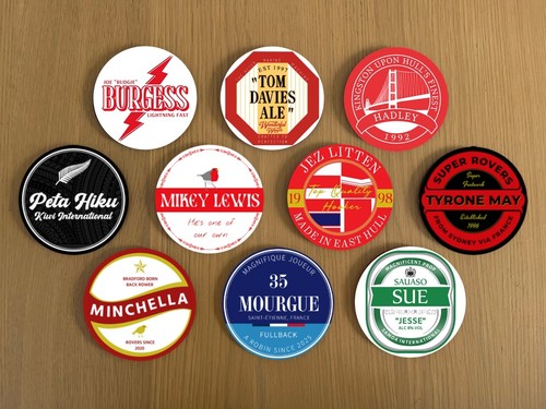 Hull rugby league coasters - kr,