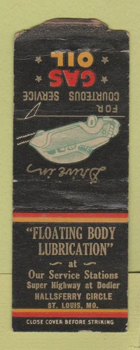 Matchbook cover floating - matchbook,