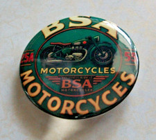 BSA motorcyces button badge