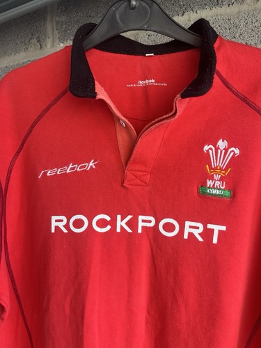 Wales rugby red home reebok - red,