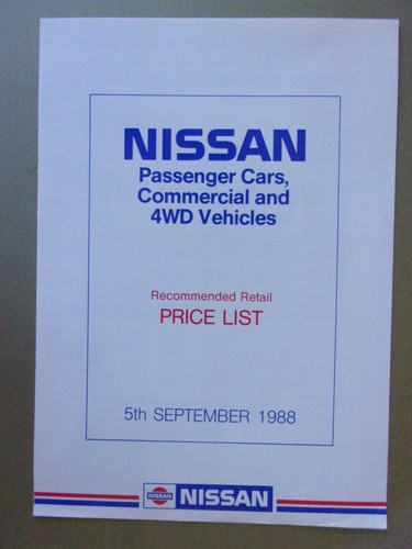 Nissan range orig 1988 mkt - nissan,
