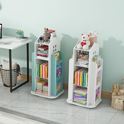 Kids rotating bookshelf - rotating,