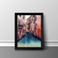 Venice canal print picture - venice,