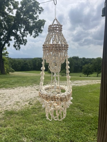 Shell chandelier plant pot - chandelier,