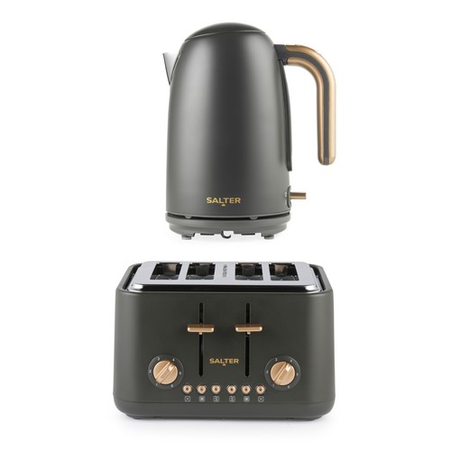 Salter grey pebble kettle - grey,