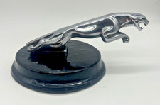 Jaguar 7" Car Mascot - Early Wilmot Breeden 7/10091/ 1 WBB - On Cast Iron Base