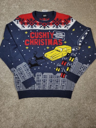 Navy christmas jumper - f&f,