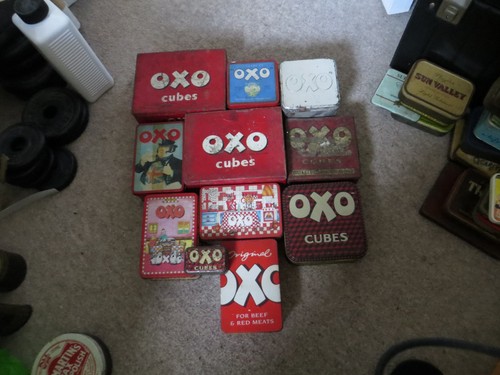 Job lot various old - various, tins