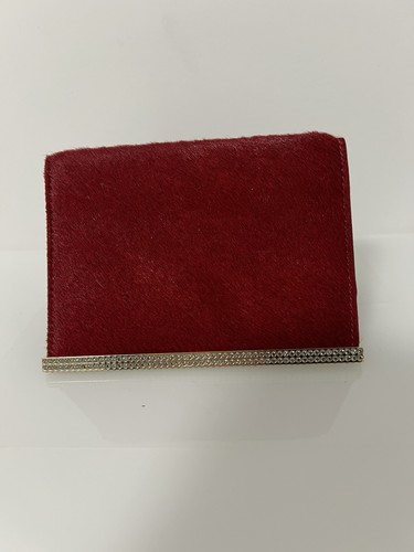 Swarovski red pony hair card - swarovski,